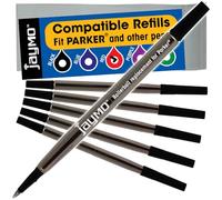 Jaymo Remplacement pour Parker Quink 1950323/1950324 - Mesure 116 mm de long - Recharge de stylo roller - 6 rouges