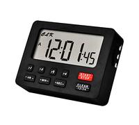 Jayron Desktop Digital Countdown Timer Minuteur de Cuisine Chronomètre,Comptage,Trou de Suspension magnétique Alarme Forte,Batterie remplaçable,pour Mariage Retraité Fitness Travail Cuisine(Noir)