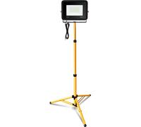 Jayseuw 20W LED Projecteur de chantier Projecteur trépied Projecteur extérieur Lampe de travail Projecteur de chantier IP66 étanche Blanc chaud