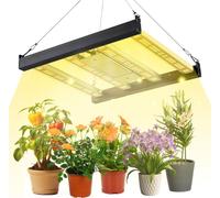 Jayseuw 2x LED Lampe pour plantes 120W spectre complet Grow Light avec fonction variateur - Eclairage efficace des plantes pour jardin intérieur & serre