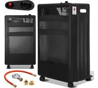 Jayseuw chauffage à gaz infrarouge 3800 Watt incl. tuyau & réducteur de pression, pour bouteilles de butane/propane jusqu'à 15kg, in daptateur Euro, 42x36x73 cm, pour l'intérieur