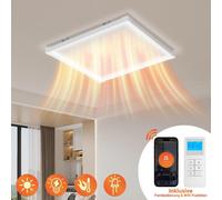 Jayseuw Chauffage infrarouge 360W, Chauffage infrarouge avec contrôle App WiFi, Détection fenêtre ouverte, Chauffage infrarouge avec thermostat, Chauffage infrarouge pour plafond