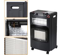 Jayseuw Chauffage radiant à gaz Chauffage à gaz 4200 watts y compris tuyau, brûleur céramique infrarouge, bouteilles de gaz butane ou propane jusqu'à 15kg