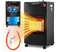 Jayseuw Chauffage radiant à gaz Chauffage à gaz 4200 watts y compris tuyau et réducteur de pression,brûleur céramique infrarouge,bouteilles de butane ou de propane jusqu'à 15kg