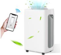 Jayseuw Déshumidificateur d'air - 26 L / jour, réservoir de 4,5L, jusqu'à 30 m², électrique, séchage du linge, minuterie 24H, mode auto - capacité de déshumidification de la pièce