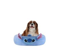 Jazwares Disney Panier pour Animaux de Compagnie Stitch Disney - Lit Moelleux avec traversin pour Moyenne Animaux avec Motifs de Personnage et Garniture Amovible Lavable en Machine