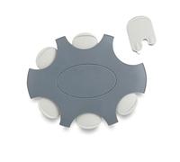 JB White - ProWax - Lot de 6 filtres à cérumen pour appareils auditifs | Pour haut-parleurs Oticon et Bernafon, 1 disque distributeur avec 6 outils et 6 filtres - Gris