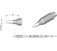 JBC Tools C245768 Panne de fer à souder forme de burin, droite Taille de la panne 0.3 mm Longueur de la panne 10 mm Contenu 1 pc(s)