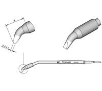 JBC Tools C250406 Panne de fer à souder forme de burin, coudée Taille de la panne 1 mm Longueur de la panne 9 mm Contenu 1 pc(s)