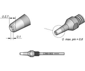 JBC Tools C560003 Panne de fer à dessouder forme spéciale Taille de la panne 2.7 mm Contenu 1 pc(s)
