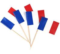 JBCD Lot de 200 décorations pour cupcakes Motif drapeaux (France)