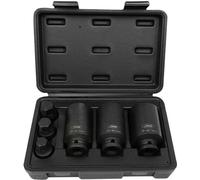 JBM 52337, Jeu de douilles pour liquet, Noir, 6 douilles, 1/2", Métrique, 30, 32, 36 mm