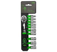 JBM 54030 F Cliquet 72 dents avec set d'embouts 1/4"