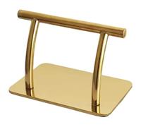 Jcasbdn Tableau de Coiffure Resier de Pied 12x7,5x7,5 Pouces Gold Salon en Acier Inoxydable Chaise de Berceau de Remplacement Poli en Or