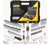JCB | Coffret à outils rempli, 1/4", hexagonal, 4-32mm, 94pcs, set d'outils, caisse à outils, boîte à outils
