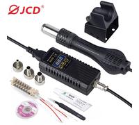 JCD 750W pistolet thermique affichage numérique Micro Station de soudage de retouche pistolet à Air chaud pour outil de réparation de soudage sèche-cheveux 8858 8858 KIT1