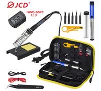 JCD-Kit de fer à souder électrique avec écran LCD, station de expédi, température réglable, ensemble d'outils de soudage, pointes, 80W, 220V, 110V 908S KIT3