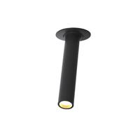 JCKJWL Spot LED encastrable à tube long noir/blanc, éclairage de plafond rotatif à angle, 12 W, for cuisine, chambre à coucher, arrière-plan de télévision Flexible(Black,NEUTRAL_20CM_12W)