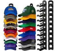 Jcocylse Porte Casquette Murale & Support Casquette - Organisateur Pratique pour Casquettes | Accroche Casquette Élégant | Range Casquette pour Collection | Idéal pour Maison et Bureau Type B
