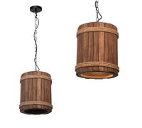 JCPYIUL Lampe suspendue en bois LED, design moignon Lampe suspendue vintage, Pour chambre à coucher Cage d'escalier Bureau