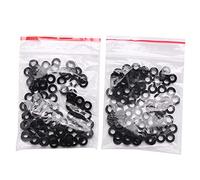 Jdeijfev Lot de 200 rondelles isolantes plates en nylon M3 x 6 mm x 1 mm Noir