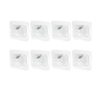 Jdeijfev Support de tringle à rideau sans perçage, crochets adhésifs pour tringle à rideau, sans perçage, pince de suspension pour