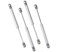 Jdel Lot de 4 vérins à gaz Amortisseurs Meubles Cuisine Ressort hydraulique Portes levables Charnières Ressort Armoire avec vis (120 N / 12 kg 270 mm, Nickel, 0