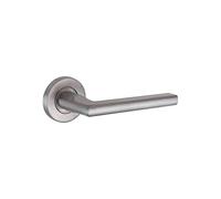 JDEL Lot de manivelle Rosace en Acier Inoxydable pour Porte de Passage ou d’intérieur 50 mm
