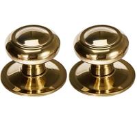 Jdel Poignée de Porte d'entrée Ronde dorée Style Traditionnel, 0 (Lot de 2)