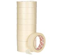 JDEL Ruban de masquage pour Peinture, 50 m x 30 mm, Tour de 10 Rouleaux, crème, 30 x 50 cm