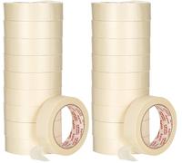JDEL Ruban de masquage pour Peinture, 50 m x 30 mm, Tour de 10 Rouleaux, crème, 30 x 50 cm (Lot de 2)