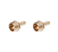 JDIEOQA Lot de 2 raccords cannelés en laiton de 8 mm à 1,27 cm BSP mâle/femelle, raccord de tuyau, adaptateur coupleur pour carburant, air, gaz, eau, huile (B)