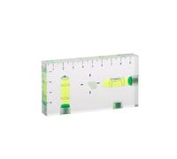 JDIEOQA Mini Niveau de Bulle de Niveau magnétique Transparent à Deux Directions de Haute précision 95 x 51 x 13 mm