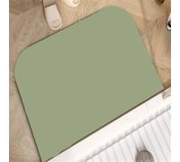 Jdozfo Tapis de Bain Antiderapant Absorbant, Tapis de Douche Super Absorbant à Séchage Rapide, Lavable Bathroom Mat pour Salle de Bain, Éviers Cuisine et L'entrée Sol Green 40x60cm 6-637