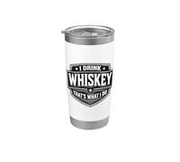Je bois du whisky That's What I Do Vintage Bourbon Scotch Fan Gobelet isotherme en acier inoxydable double paroi
