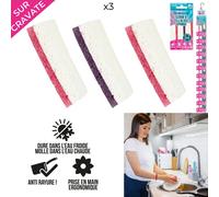 JE CHERCHE UNE IDEE Éponge grattante multifonction en cellulose, Lot de 3