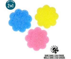 Je Cherche Une Idee - Eponge Magique Eponge Scrub Fleur X3 M24