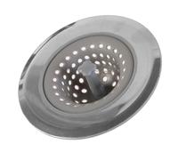 JE CHERCHE UNE IDEE Filtre d'Évier en Silicone et INOX Anti-Résidus Gris | Silicone et inox, filtre d'évier, 11x11x4 cm, système de vidange intégré, retient les résidus, cuisine, gris