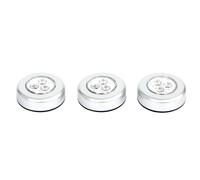 Lot de 3 Lampes à Led ""Push"" 7cm Blanc