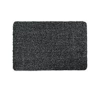 JE CHERCHE UNE IDEE Tapis Ultra Absorbant en Coton 40x60 cm Intérieur Noir | Coton et polyester, tapis ultra absorbant, 40x60 cm, intérieur et extérieur, efficace, entrée ou cuisine, noir