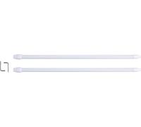 JE CHERCHE UNE IDEE Tringle de Rideau Extensible 50 à 80 cm Blanc | Métal et caoutchouc, tringle de rideau extensible, 50 à 80 cm, sans perçage, fenêtre, blanc