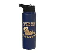 Je M'en Fous Je Suis Une Loutre - Loutre Douce Stainless Steel Insulated Water Bottle