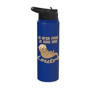 Je M'en Fous Je Suis Une Loutre - Loutre Douce Stainless Steel Insulated Water Bottle