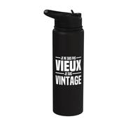 Je Ne Suis Pas Vieux Je Suis Vintage Homme Classique Drôle Stainless Steel Insulated Water Bottle