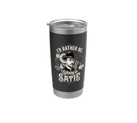 Je préfèrerais écouter Satie. Gobelet isotherme en acier inoxydable double paroi