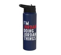 Je suis Jordan et je fais des choses en Jordanie Stainless Steel Insulated Water Bottle