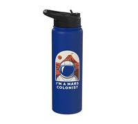 Je suis un colon martien Funny Occupy Mars Stainless Steel Insulated Water Bottle