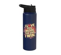 Je t'aime plus drôle, petite amie, petit ami, épouse, mari Stainless Steel Insulated Water Bottle