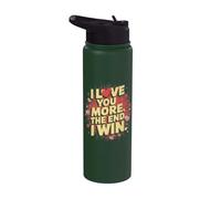 Je t'aime plus drôle, petite amie, petit ami, épouse, mari Stainless Steel Insulated Water Bottle