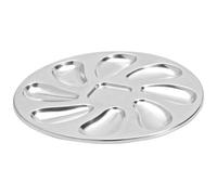 BF171570X01002 Assiette à huîtres 8 emplacements inox 24x24 cm
